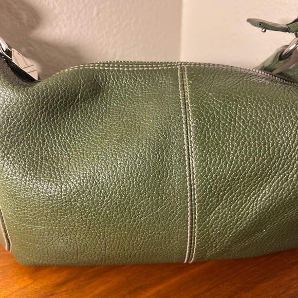 Furla Green Leather Studded Shoulder Bag - Picture 6 of 16
